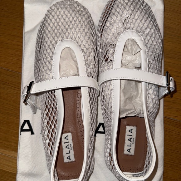 Alaia Shoes - Alaia White Ballet Flats, Completely New with Box